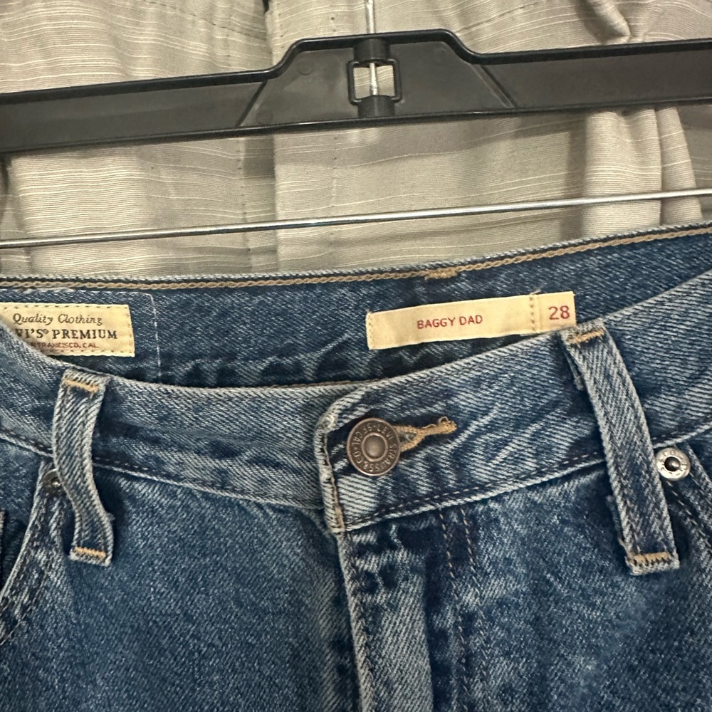 Levi's Blue Boyfriend Jeans with Worn-In Look